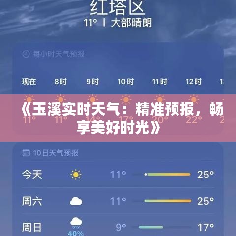 《玉溪实时天气：精准预报，畅享美好时光》