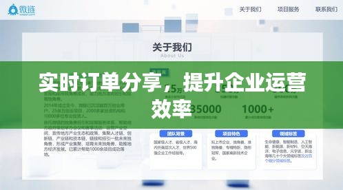实时订单分享，提升企业运营效率