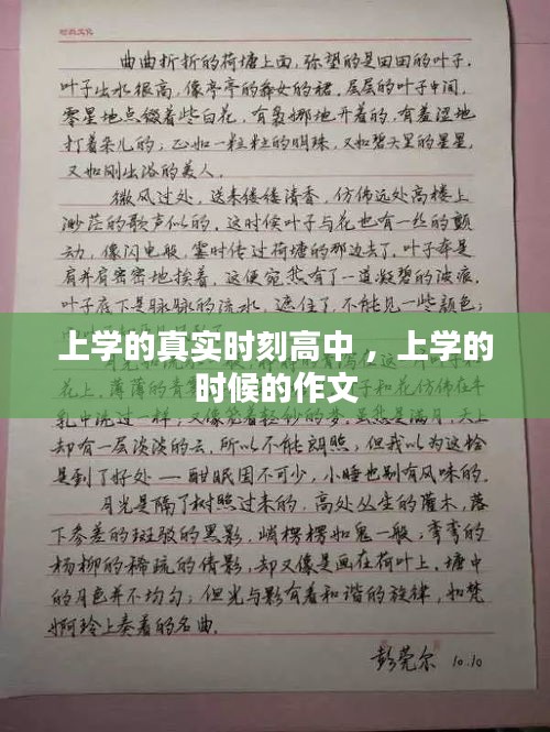 上学的真实时刻高中 ，上学的时候的作文