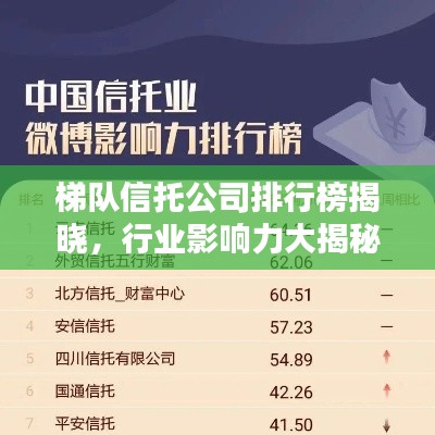 梯队信托公司排行榜揭晓，行业影响力大揭秘！