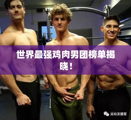 世界最强鸡肉男团榜单揭晓！