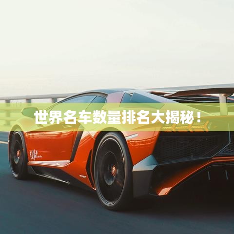 世界名车数量排名大揭秘！