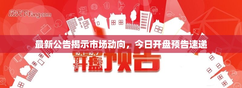 最新公告揭示市场动向，今日开盘预告速递
