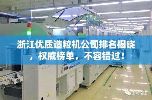 浙江优质造粒机公司排名揭晓，权威榜单，不容错过！