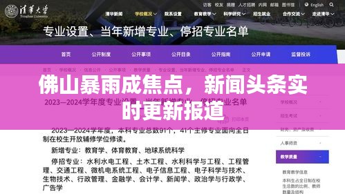 佛山暴雨成焦点，新闻头条实时更新报道