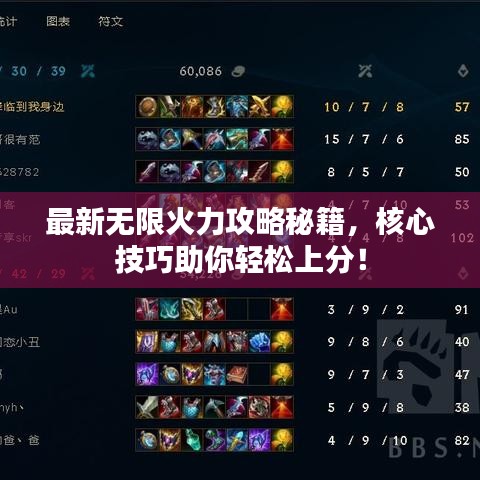 最新无限火力攻略秘籍，核心技巧助你轻松上分！