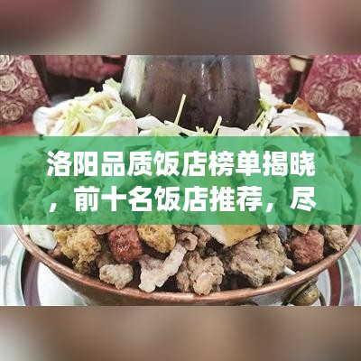 洛阳品质饭店榜单揭晓，前十名饭店推荐，尽享美食之旅！