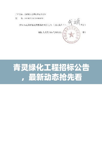 青灵绿化工程招标公告，最新动态抢先看