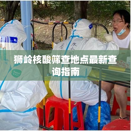 狮岭核酸筛查地点最新查询指南