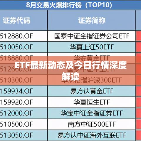ETF最新动态及今日行情深度解读