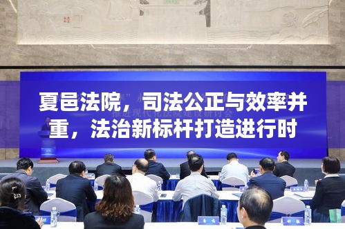 夏邑法院，司法公正与效率并重，法治新标杆打造进行时