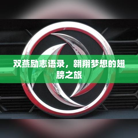 双燕励志语录，翱翔梦想的翅膀之旅
