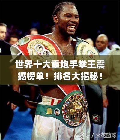 世界十大重炮手拳王震撼榜单！排名大揭秘！