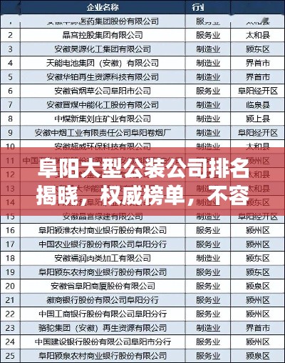 阜阳大型公装公司排名揭晓，权威榜单，不容错过！