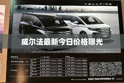 威尔法最新今日价格曝光