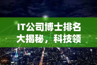 IT公司博士排名大揭秘，科技领域精英聚集地一览无余