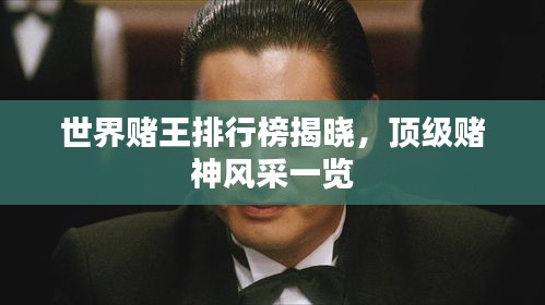 世界赌王排行榜揭晓，顶级赌神风采一览