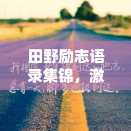 田野励志语录集锦，激励你前行的力量源泉
