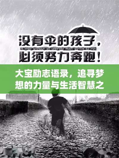 大宝励志语录，追寻梦想的力量与生活智慧之道