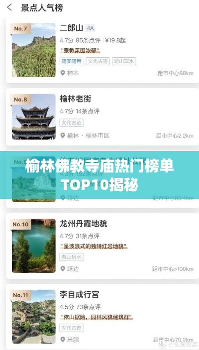 榆林佛教寺庙热门榜单TOP10揭秘