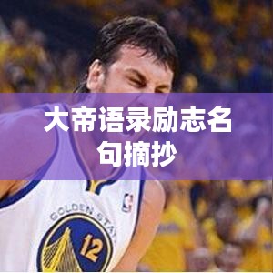 大帝语录励志名句摘抄