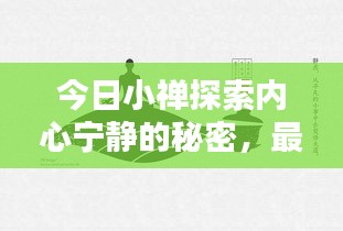 今日小禅探索内心宁静的秘密，最新视频分享