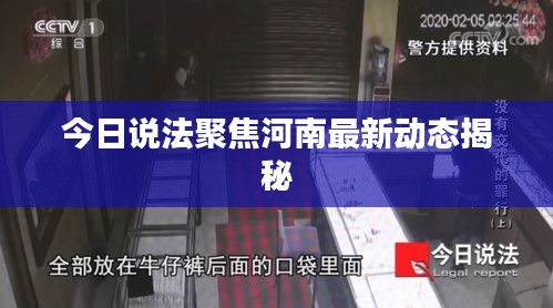 今日说法聚焦河南最新动态揭秘